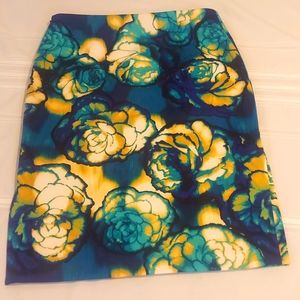 Worthington skirt floral sz 8
